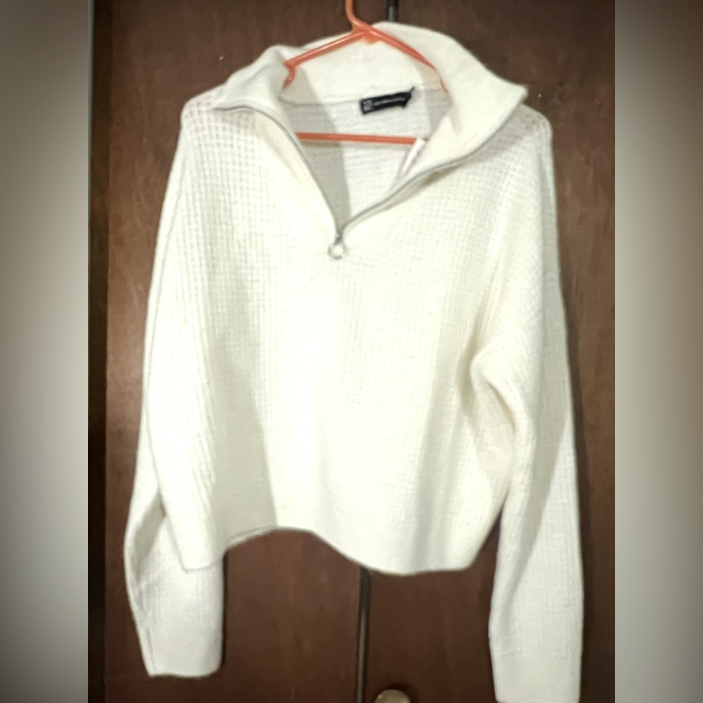 Cropped NY&Company Cream Sweater